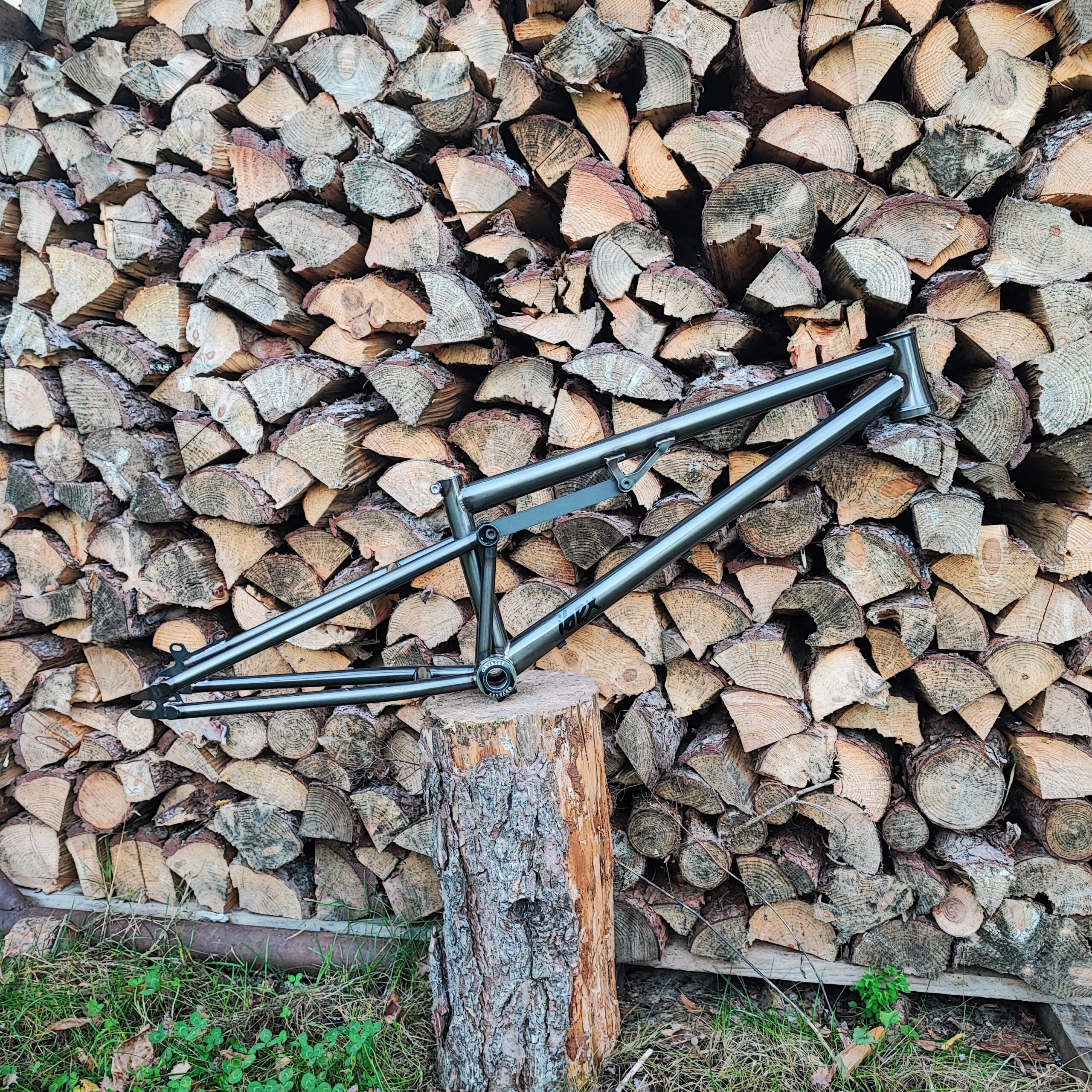 Full Suspension BMX CCW IBEX Clear Black Chrome